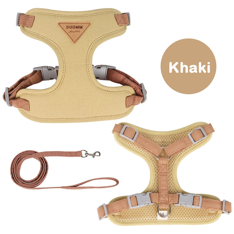 Pawovia™ Puppy Soft-Breathable Harness & Leash Set